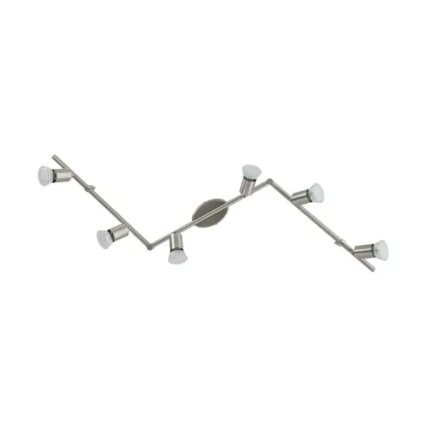 Foco LED de Parede e Teto com 6 Cabeças Ajustáveis BUZZ-LED EGLO 92599
