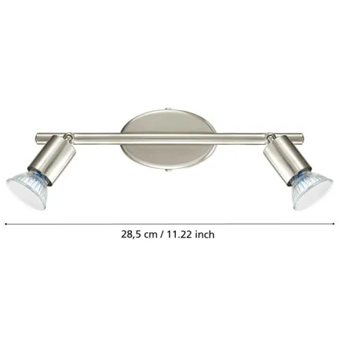 Foco LED de Parede e Teto com Duas Cabeças Ajustáveis BUZZ-LED EGLO 92596