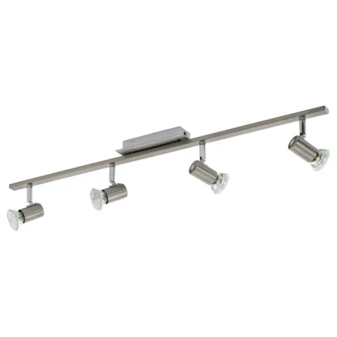 Foco LED de Parede e Teto com Madeira e Aço Preto e Branco RIELVES EGLO 90917