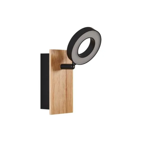Foco LED de Parede e Teto com Madeira e Aço RIELVES EGLO 901202