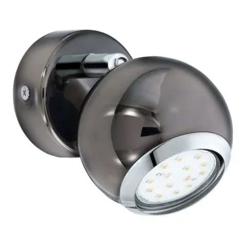 Foco LED de Parede e Teto em Metal Níquel Preto BIMEDA EGLO 31005