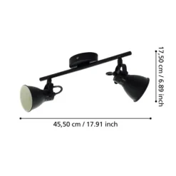 Foco LED de Teto Ajustável com 2 Projetores SERAS 2 EGLO 98398