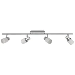 Foco LED de Teto com Corpo Metálico Branco e Cromado DAVIDA EGLO 92087