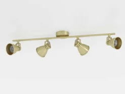 Foco LED de Teto com Latão Escovado e Projetores Reguláveis SERAS EGLO 900173