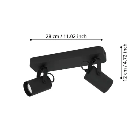 Foco LED de Teto com Projetores Ajustáveis SOREGO EGLO 900332