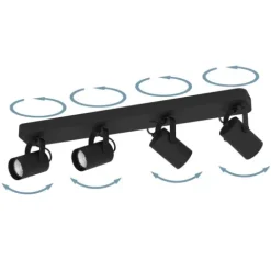 Foco LED de Teto com 4 Projetores Ajustáveis SOREGO EGLO 900333