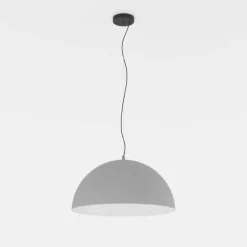 GAETANO 1 Candeeiro de Teto Suspenso em Aço Cinzento 50cm 900697