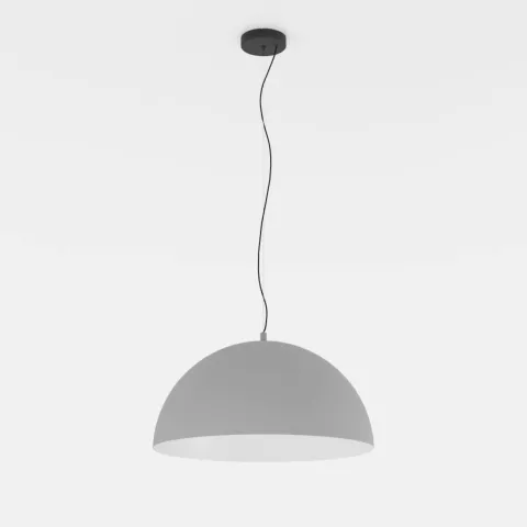 GAETANO 1 Candeeiro de Teto Suspenso em Aço Cinzento 50cm 900697