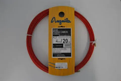 Guia fita aço vermelho 4mm 20mts vermelho