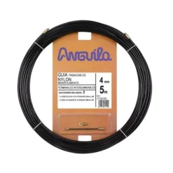 Guia nylon maciço 4mm 5mts preto