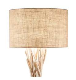 Ideal Lux - Candeeiro de pé Driftwood pt1 em madeira - 148939
