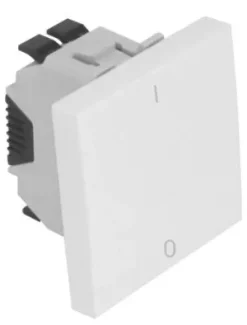 Interruptor bipolar branco, 2 módulos, 45021 SBR - Mec Q45 - Efapel