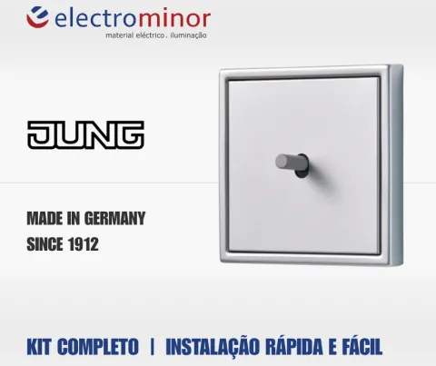 Interruptor Branco LS 990 - JUNG - Kit Completo