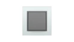 Interruptor Cristal/Gris, Logus 90 Crystal - Kit Completo