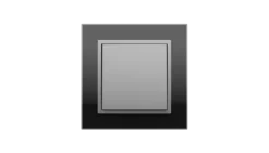 Interruptor Cristal Negro/Alumina, Logus 90 Crystal - Kit Completo