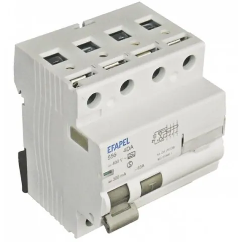 Interruptor Diferencial Efapel 25A 300ma 400V AC 4 Mód - 556254DC
