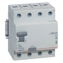 Interruptor diferencial 4P 25A 300mA ac legrand 402070