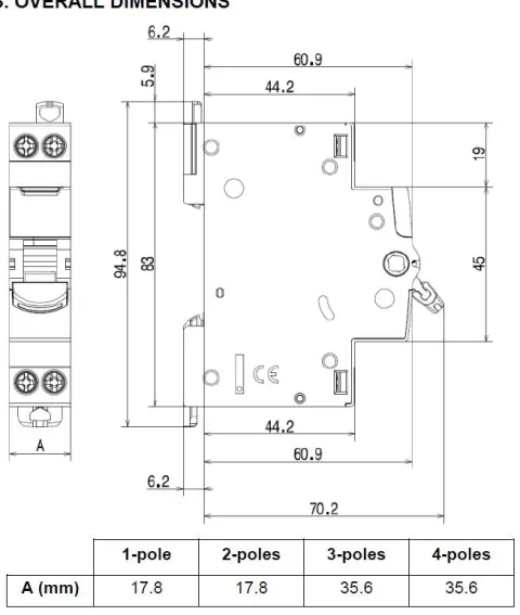 Interruptor seccionador 1P 20A legrand 406401