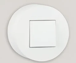 Interruptor Siza em caixa saliente - branco mate - Kit Completo