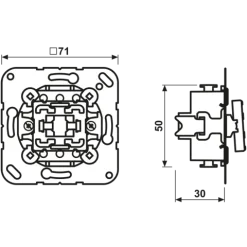 Interruptor unipolar 20 AX 250 V~ JUNG 501-20U