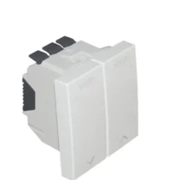 Inversor de persiana Efapel de 2 módulos, 45293, Branco - Série Quadro 45