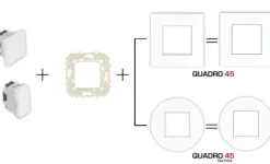 Inversor De Persiana 2 Módulos - Efapel- Preto Mate 45293 SPM - Série Quadro 45