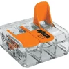 Ligador Compacto Wago P/ Flexivéis 3x6 mm 221-613 (30 UN)