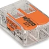 Ligador Wago p/flexíveis 2X2,5mm (100un) 221-412