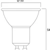 Lâmpada led refled superia retro es50 GU10 7.3w -4000k -750 lm-100w sylvania