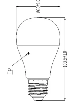 Lâmpada led toledo gls 10W-75W 1055 Lm A60 E27 840 - 4000k- sylvania