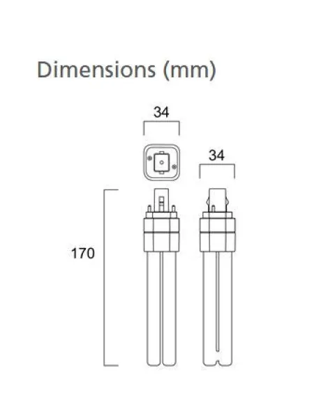 Lâmpada LED Toledo Lynx D - Led PL-C 2 pinos 10W/840 - 4000k - Sylvania