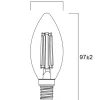 Lâmpada Led toledo retro Sylvania e14 6W 806 lm 2700K