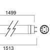 Lâmpada led t8 sylvania toledo 2300Lm 24w 6500k 1500mm