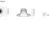 Luminária de Encastrar com Aba de Remate Tromilux 1003.100.1XX Branco