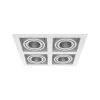 Luminária de Encastrar com Aba de Remate Tromilux 1008.400.1XX Branco