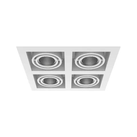 Luminária de Encastrar com Aba de Remate Tromilux 1008.400.1XX Branco