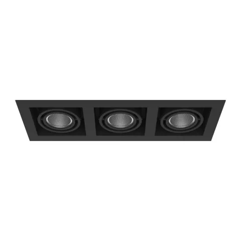 Luminária de Encastrar com Aba de Remate Tromilux 1008.300.9XX Preto
