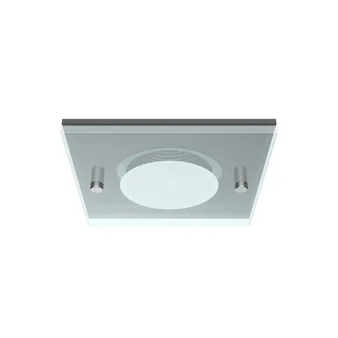 Luminária de encastrar com aba de remate para interiores Tromilux 1012.100.2FX Cinza
