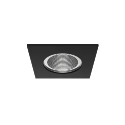 Luminária de Encastrar com Aba de Remate para Espaços Interiores Tromilux 1011.100.9XX Preto