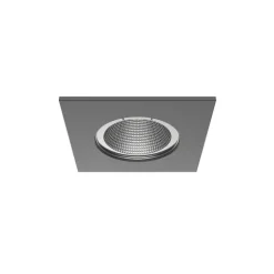Luminária de Encastrar com Aba de Remate para Espaços Interiores Tromilux 1011.100.7XX Grafite