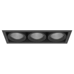 Luminária de Encastrar com Aba de Remate Tromilux 1007.300.9XX Preto