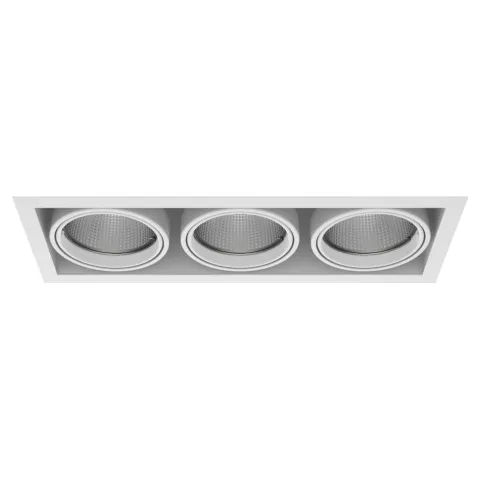 Luminária de Encastrar com Aba de Remate e Luz Orientável Tromilux 1007.300.1XX Branco