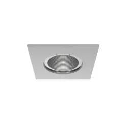 Luminária de Encastrar com Aba de Remate e Luz Orientável Tromilux 1012.100.2XX Cinza