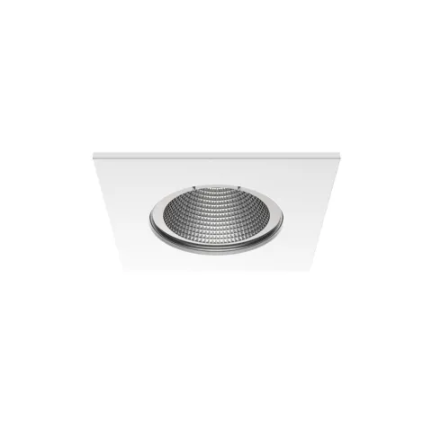 Luminária de Encastrar com Aba de Remate em Aço Inox Tromilux 1012.100.1XX Branco