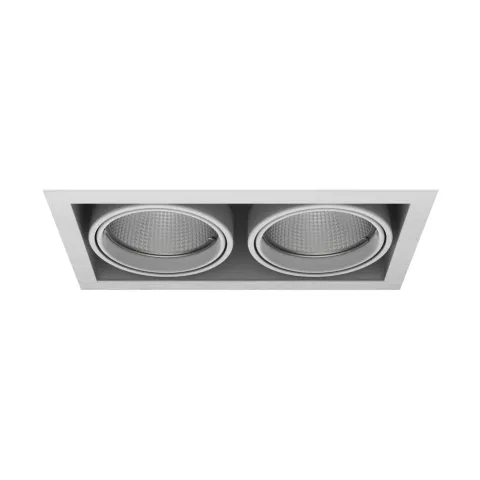 Luminária de Encastrar com Aba de Remate e Luz Orientável Tromilux 1007.200.8XX Aço Inoxidável