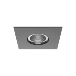 Luminária de Encastrar com Aba de Remate e Luz Orientável Tromilux 1010.100.7XX Grafite