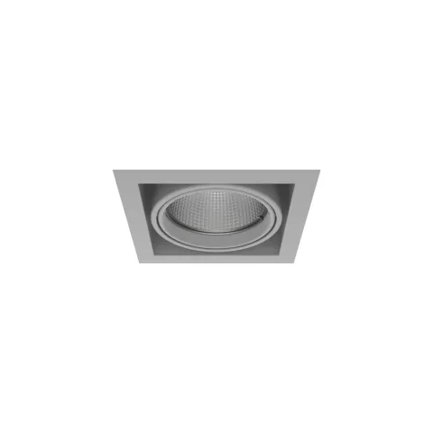 Luminária de Encastrar com Aba de Remate Tromilux 1007.100.2XX Cinza