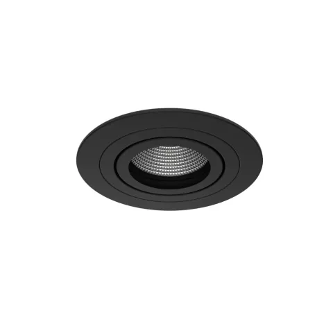 Luminária de Encastrar com Aba de Remate Orientável Tromilux 1004.100.9XX Preto