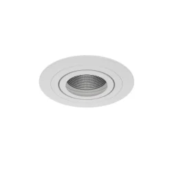 Luminária de Encastrar com Aba de Remate Orientável Tromilux 1004.100.1XX Branco
