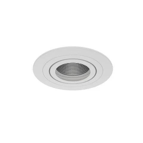 Luminária de Encastrar com Aba de Remate Orientável Tromilux 1004.100.1XX Branco